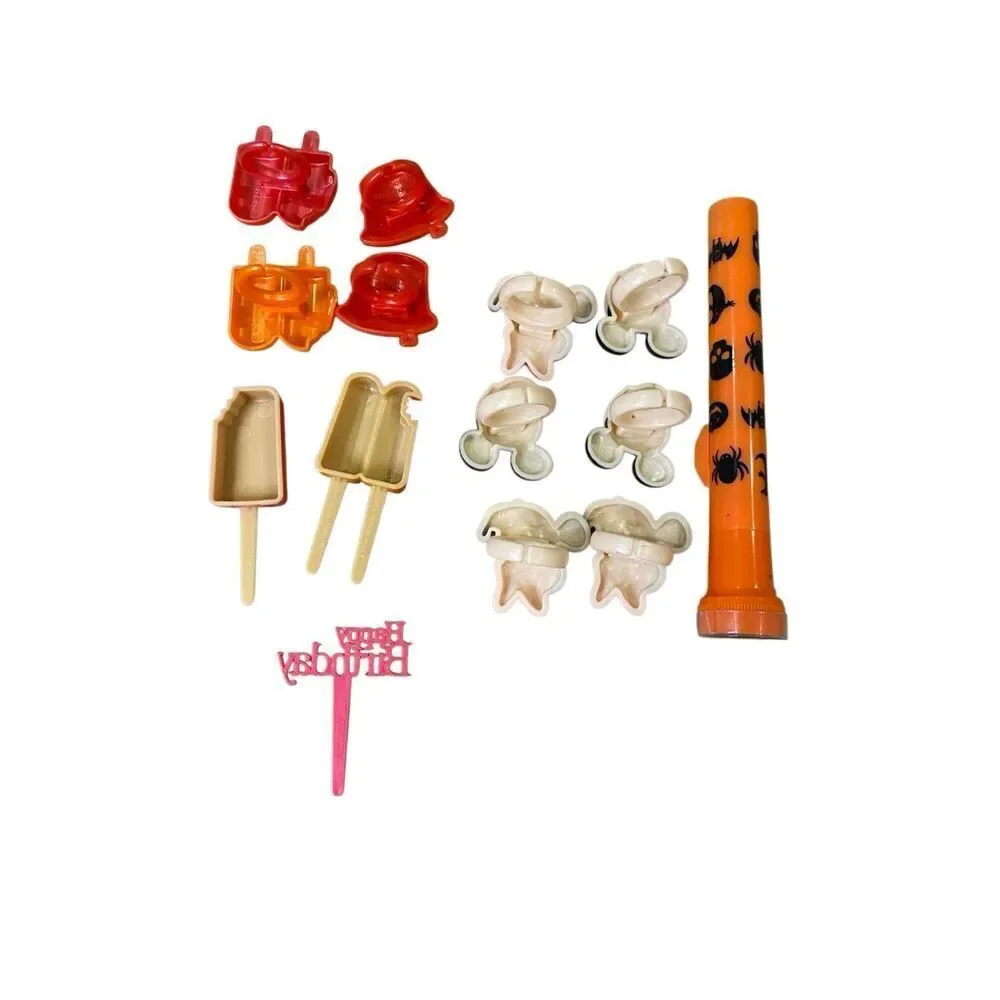 27 Pc Cake Topper Rings Popsicle Mickey Minnie Halloween Flashlight Party Lot